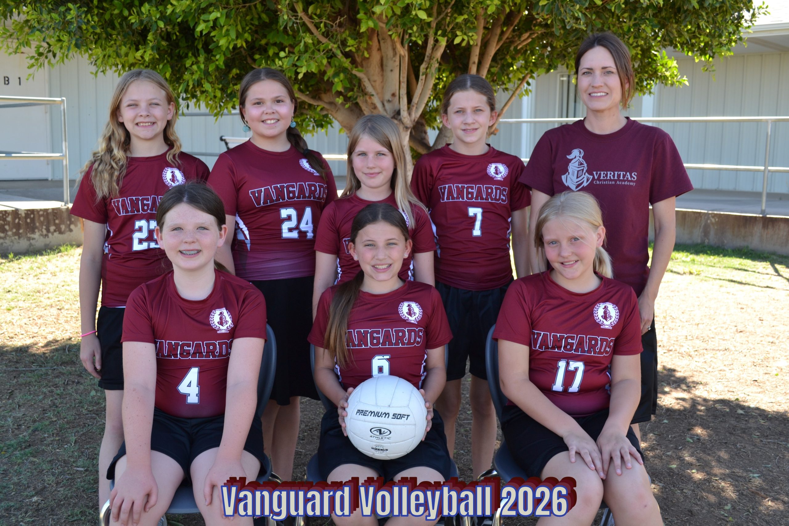 Vanguard Volleyball B team photo